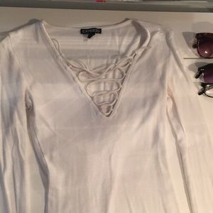Express White Long Sleeve